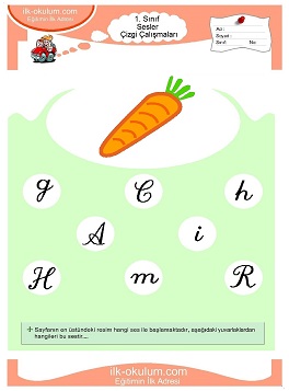 Çocuklar İçin H Sesi Çalışma Sayfaları 